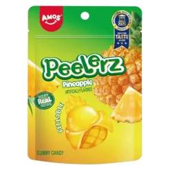 Amos Peelerz Gummy Ananas, caramelle gommose al gusto di ananas da 65g