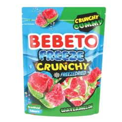 Bebeto Watermelon Freeze Crunchy Gummy, caramelle liofilizzate al gusto anguria da 35g