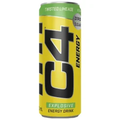 C4 Twisted Limeade Zero Sugar, energy drink al gusto di limone e lime da 330ml