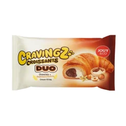 Cravingz Croissants Duo Chocolate & Vanilla, cornetto ripieno di cioccolato e vaniglia da 45g