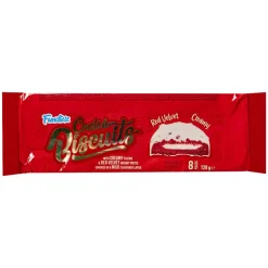 Fundiez Coated Biscuits Red Velvet, biscotti con crema al gusto di red velvet da 128g