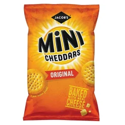 Jacobs Mini Cheddars Crackers Original, crackers al gusto di cheddar da 45g