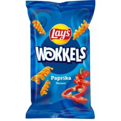 Lay's Wokkels Paprika Flavour, patatine al gusto di pomodoro e paprika da 30g