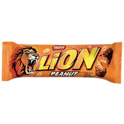 Lion Peanut, barretta di cioccolato con arachidi e caramello da 41g