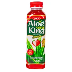 OKF Aloe Vera King Strawberry, bevanda aloe vera al gusto di fragola da 500ml