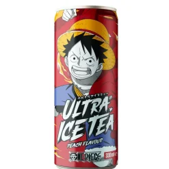 One Piece Ultra Ice Tea Luffy, tè alla pesca da 330ml
