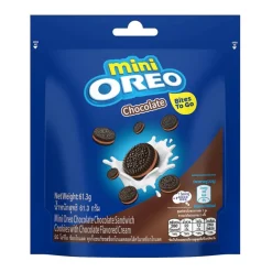Oreo Mini Chocolate, biscotti con crema al gusto di cioccolato da 61,3g