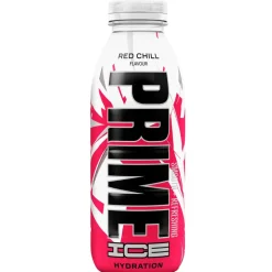 Prime Hydration Ice Red Chill, bevanda aromatizzata al gusto di ciliegia, arancia e ananas da 500ml