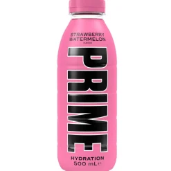 Prime Hydration Strawberry Watermelon, bevanda aromatizzata al gusto di fragola e anguria da 500ml