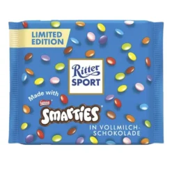 Ritter Sport Smarties, tavoletta di cioccolato al latte con Smarties da 100g