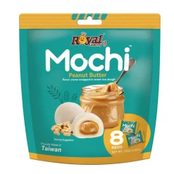 Royal Family Mochi Peanut Butter, mochi al gusto di burro di arachidi da 120g
