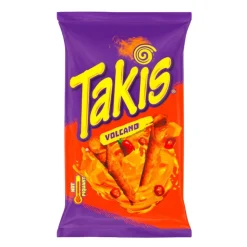 Takis TNT Queso Volcano, riccioli di tortillas piccanti al gusto di formaggio da 100g