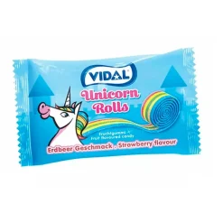 Vidal Rolls Belta Unicorn, caramella lunga al sapore di fragola da 19g