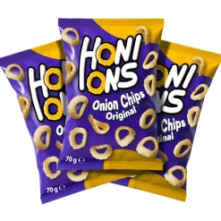 3x Honions Onion Rings, patatine alla cipolla da 70g