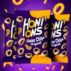 3x Honions Onion Rings, patatine alla cipolla da 70g