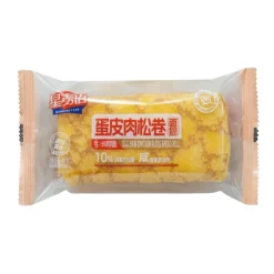 Xing Mai Yu Egg Skin Chicken Floss Bread Roll, rotolo di uova ripieno di pollo da 80g
