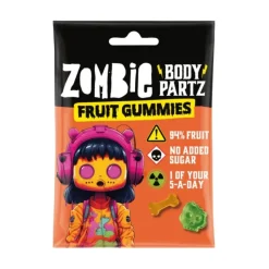 Zombie Body Partz Fruit Gummies, caramelle gommose al gusto di frutta da 35g