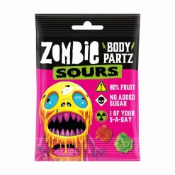 Zombie Body Partz Sours, caramelle gommose aspre da 35g